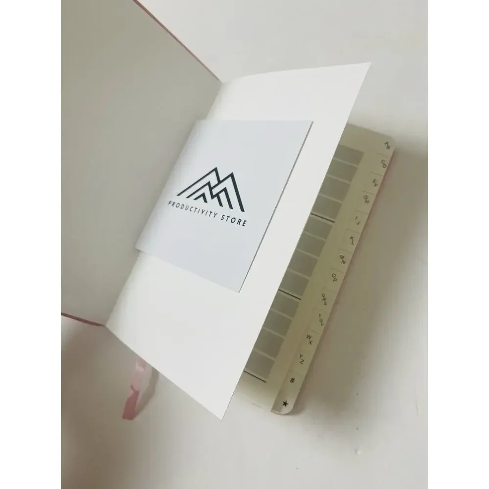 Password Book W/ Alphabetical Tabs Organizer & Notebook Password Keeper Pink 5x8